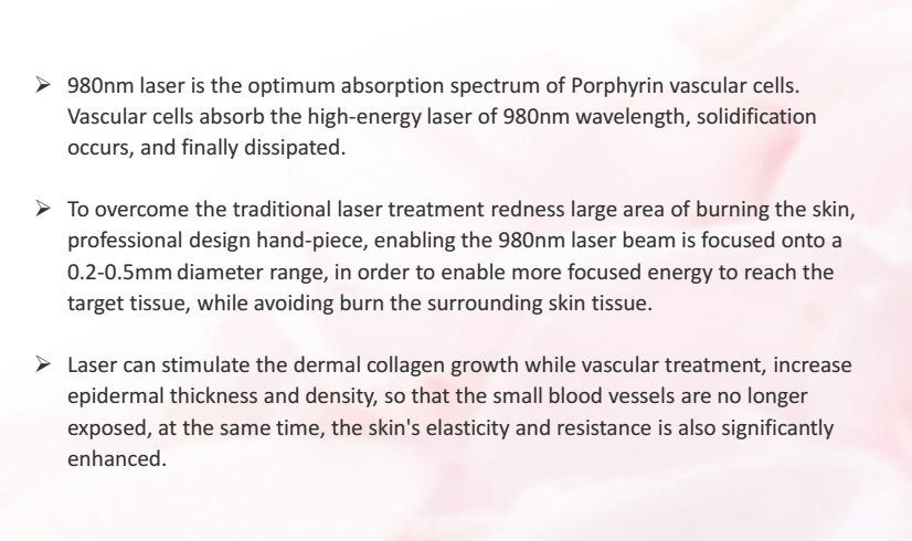 980nm Diode Laser Removal Machine For Beauty Machine